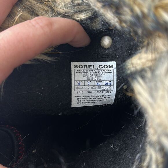Sorel Joan of Artic Suede Winter Snow Boots Sz 9‎ - Picture 7 of 8